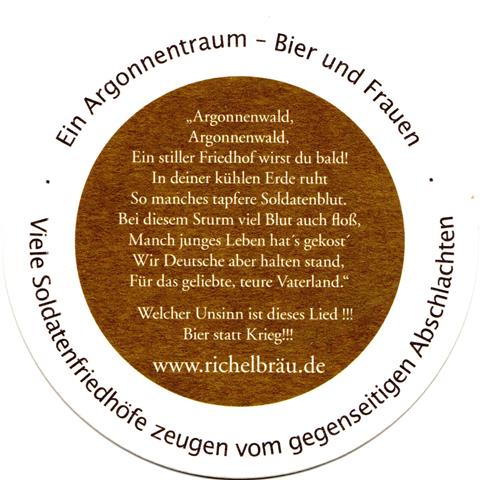 münchen m-by richel krieg 10b (rund200-ein argonnentraum-braunviolett)